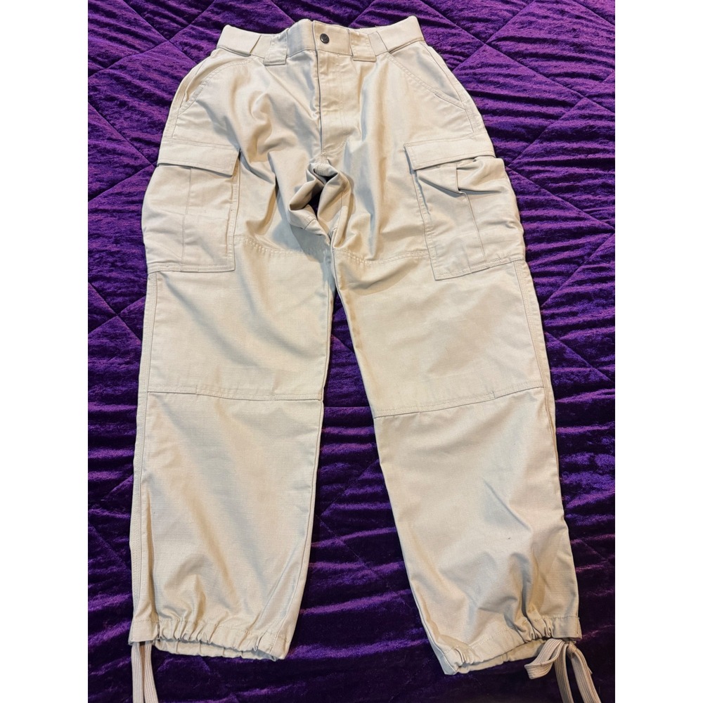 5.11 Tactical Series Mens Medium Short Khaki Ripstop Cargo Pants Work Utility
